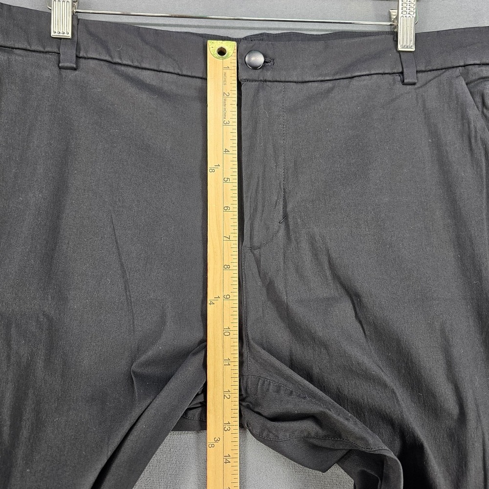 Lululemon Commission Pants Mens 38x34 Black Classic Stretch Chino Golf M5440S - Picture 7 of 12